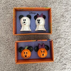 Ghost and Pumpkin Salt and Pepper shakers